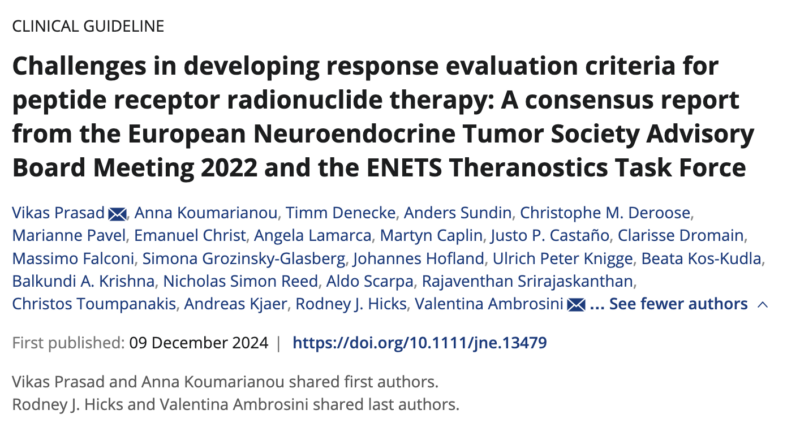 Thor Halfdanarson: Struggling with response assessment in patients with NETs?